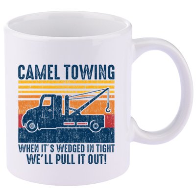Camel Towing Funny Tow Truck 11oz C Handle Ceramic Mug