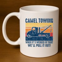 Camel Towing Funny Tow Truck 11oz C Handle Ceramic Mug