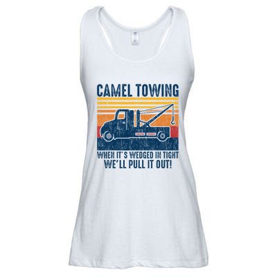 Camel Towing Funny Tow Truck Ladies Essential Flowy Tank