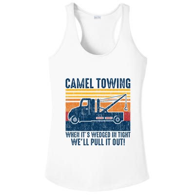 Camel Towing Funny Tow Truck Ladies PosiCharge Competitor Racerback Tank