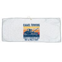 Camel Towing Funny Tow Truck Large Microfiber Waffle Golf Towel