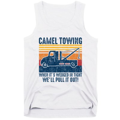 Camel Towing Funny Tow Truck Tank Top