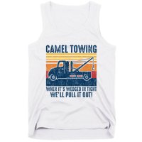 Camel Towing Funny Tow Truck Tank Top