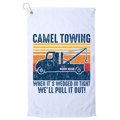 Camel Towing Funny Tow Truck Golf Towel