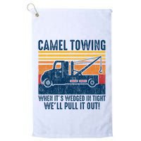 Camel Towing Funny Tow Truck Golf Towel