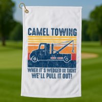 Camel Towing Funny Tow Truck Golf Towel