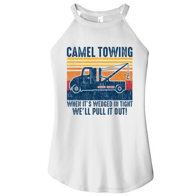 Camel Towing Funny Tow Truck Women's Perfect Tri Rocker Tank