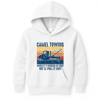 Camel Towing Funny Tow Truck Kids Hoodie