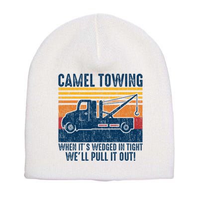 Camel Towing Funny Tow Truck Short Acrylic Beanie