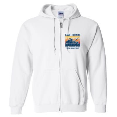 Camel Towing Funny Tow Truck Full Zip Hoodie