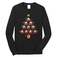 Christmas Tree Football Ornament Lights Funny Xmas Holiday Long Sleeve Shirt