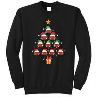 Christmas Tree Football Ornament Lights Funny Xmas Holiday Sweatshirt