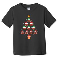 Christmas Tree Football Ornament Lights Funny Xmas Holiday Toddler T-Shirt