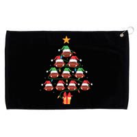 Christmas Tree Football Ornament Lights Funny Xmas Holiday Grommeted Golf Towel