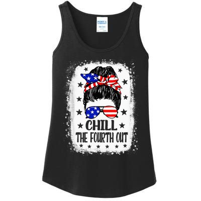 Chill The Fourth Out Funny Patriotic 4th Of July Ladies Essential Tank