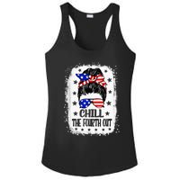 Chill The Fourth Out Funny Patriotic 4th Of July Ladies PosiCharge Competitor Racerback Tank