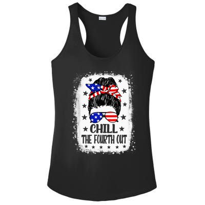 Chill The Fourth Out Funny Patriotic 4th Of July Ladies PosiCharge Competitor Racerback Tank