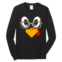 Cute Turkey Face Matching Family Costume Thanksgiving Day Long Sleeve Shirt