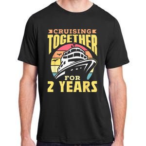 Cruising Together For 2 Years Marriage Cruise Anniversary Adult ChromaSoft Performance T-Shirt