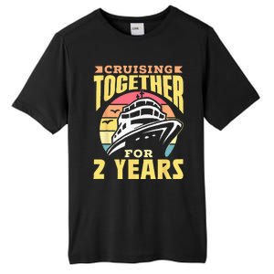 Cruising Together For 2 Years Marriage Cruise Anniversary Tall Fusion ChromaSoft Performance T-Shirt