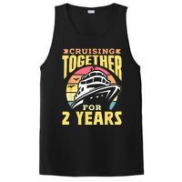 Cruising Together For 2 Years Marriage Cruise Anniversary PosiCharge Competitor Tank