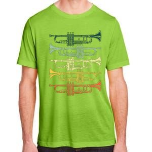 Cool Trumpet For Men Women Marching Band Musician Jazz Music Adult ChromaSoft Performance T-Shirt