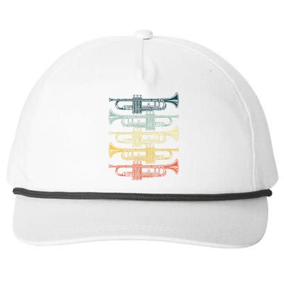 Cool Trumpet For Men Women Marching Band Musician Jazz Music Snapback Five-Panel Rope Hat