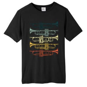 Cool Trumpet For Men Women Marching Band Musician Jazz Music Tall Fusion ChromaSoft Performance T-Shirt