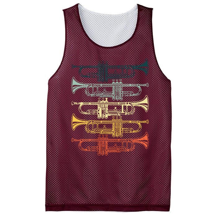 Cool Trumpet For Men Women Marching Band Musician Jazz Music Mesh Reversible Basketball Jersey Tank