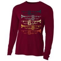 Cool Trumpet For Men Women Marching Band Musician Jazz Music Cooling Performance Long Sleeve Crew