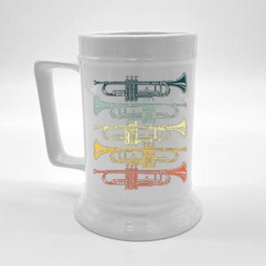 Cool Trumpet For Men Women Marching Band Musician Jazz Music Beer Stein