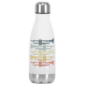 Cool Trumpet For Men Women Marching Band Musician Jazz Music Stainless Steel Insulated Water Bottle