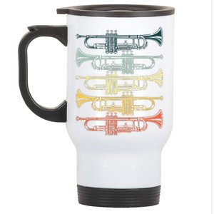 Cool Trumpet For Men Women Marching Band Musician Jazz Music Stainless Steel Travel Mug