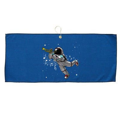 Cool Trumpet For Men Women Astronaut Trumpet Player Musician Large Microfiber Waffle Golf Towel