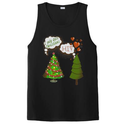 Christmas Tree + Fir Tree In Love PosiCharge Competitor Tank