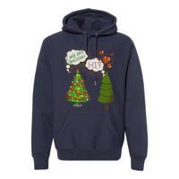 Christmas Tree + Fir Tree In Love Premium Hoodie