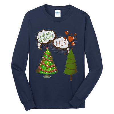 Christmas Tree + Fir Tree In Love Tall Long Sleeve T-Shirt