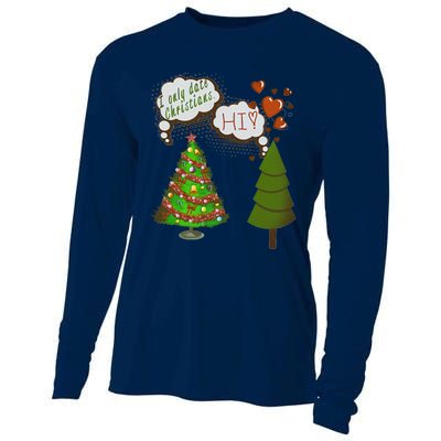 Christmas Tree + Fir Tree In Love Cooling Performance Long Sleeve Crew