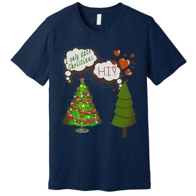 Christmas Tree + Fir Tree In Love Premium T-Shirt