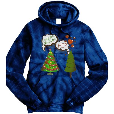 Christmas Tree + Fir Tree In Love Tie Dye Hoodie