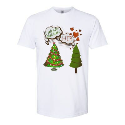 Christmas Tree + Fir Tree In Love Softstyle CVC T-Shirt