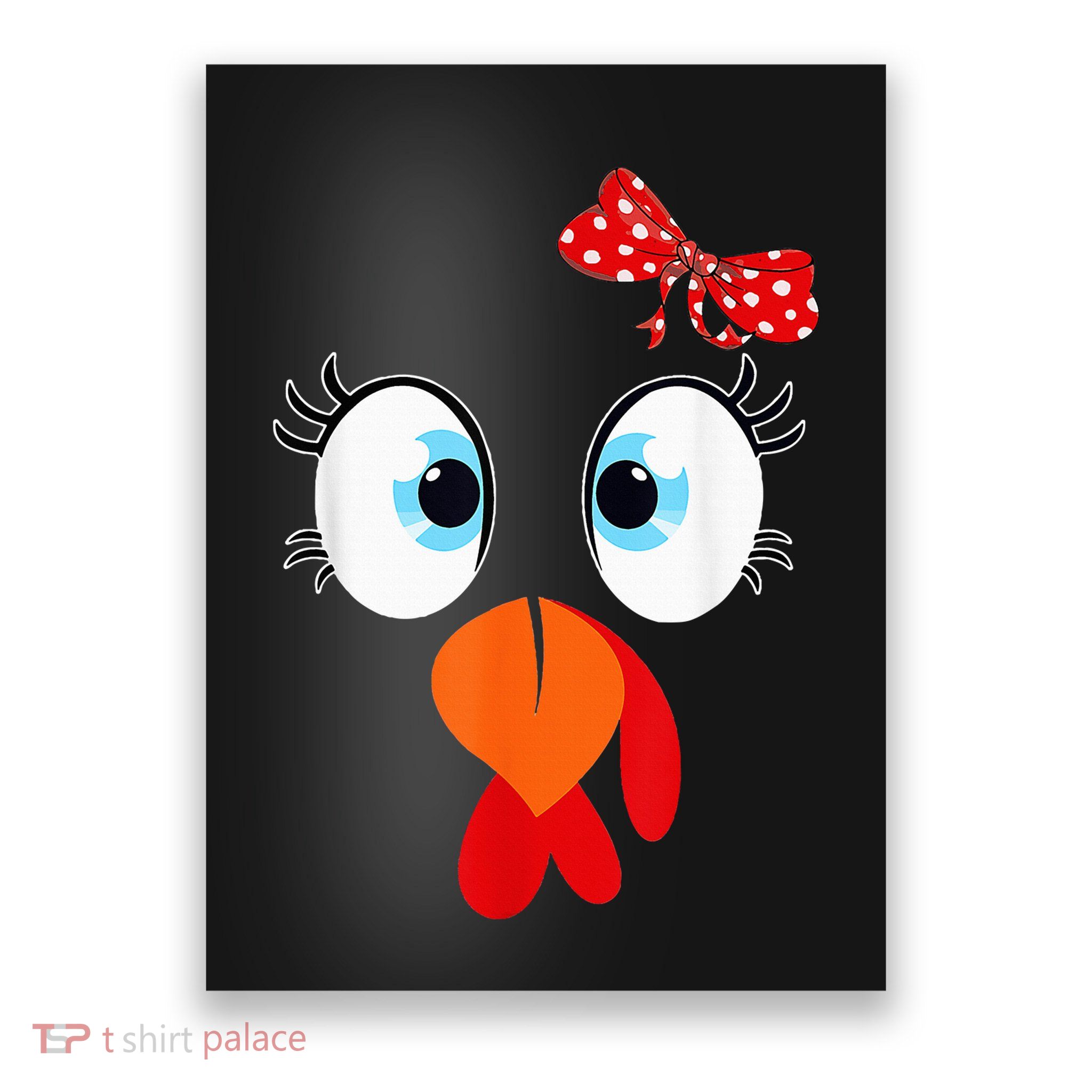 Cute Turkey Face Thanksgiving I'm Thankful Family Costume Poster