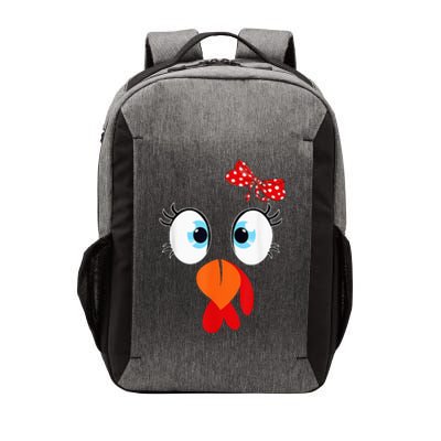 Cute Turkey Face Thanksgiving I'm Thankful Family Costume Vector Backpack