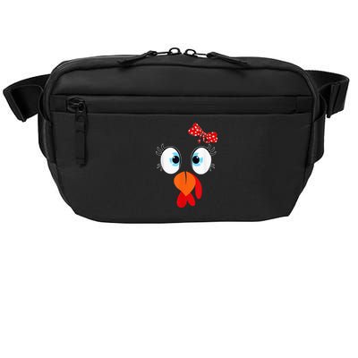 Cute Turkey Face Thanksgiving I'm Thankful Family Costume Crossbody Pack