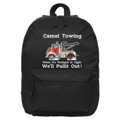 Camel Towing Funny Adult Humor Rude 2025 For Quotes 16 in Basic Backpack