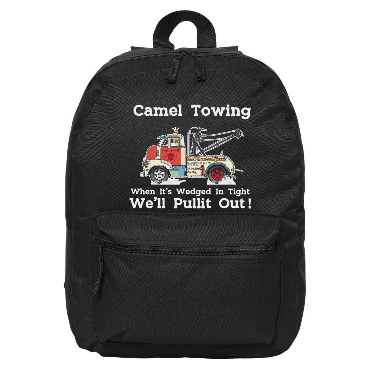 Camel Towing Funny Adult Humor Rude 2025 For Quotes 16 in Basic Backpack