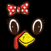 Cute Turkey Face Ribbon Thanksgiving Impact Tech Backpack