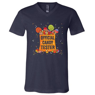 Candy Tester Funny Trick Or Treat Halloween Costume V-Neck T-Shirt