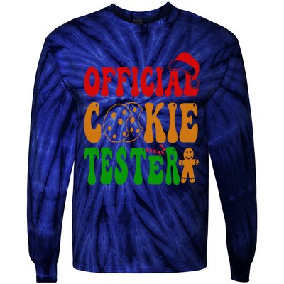 Cookie Tester Funny Family Christmas Pajamas Baking Tie-Dye Long Sleeve Shirt