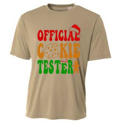 Cookie Tester Funny Family Christmas Pajamas Baking Cooling Performance Crew T-Shirt